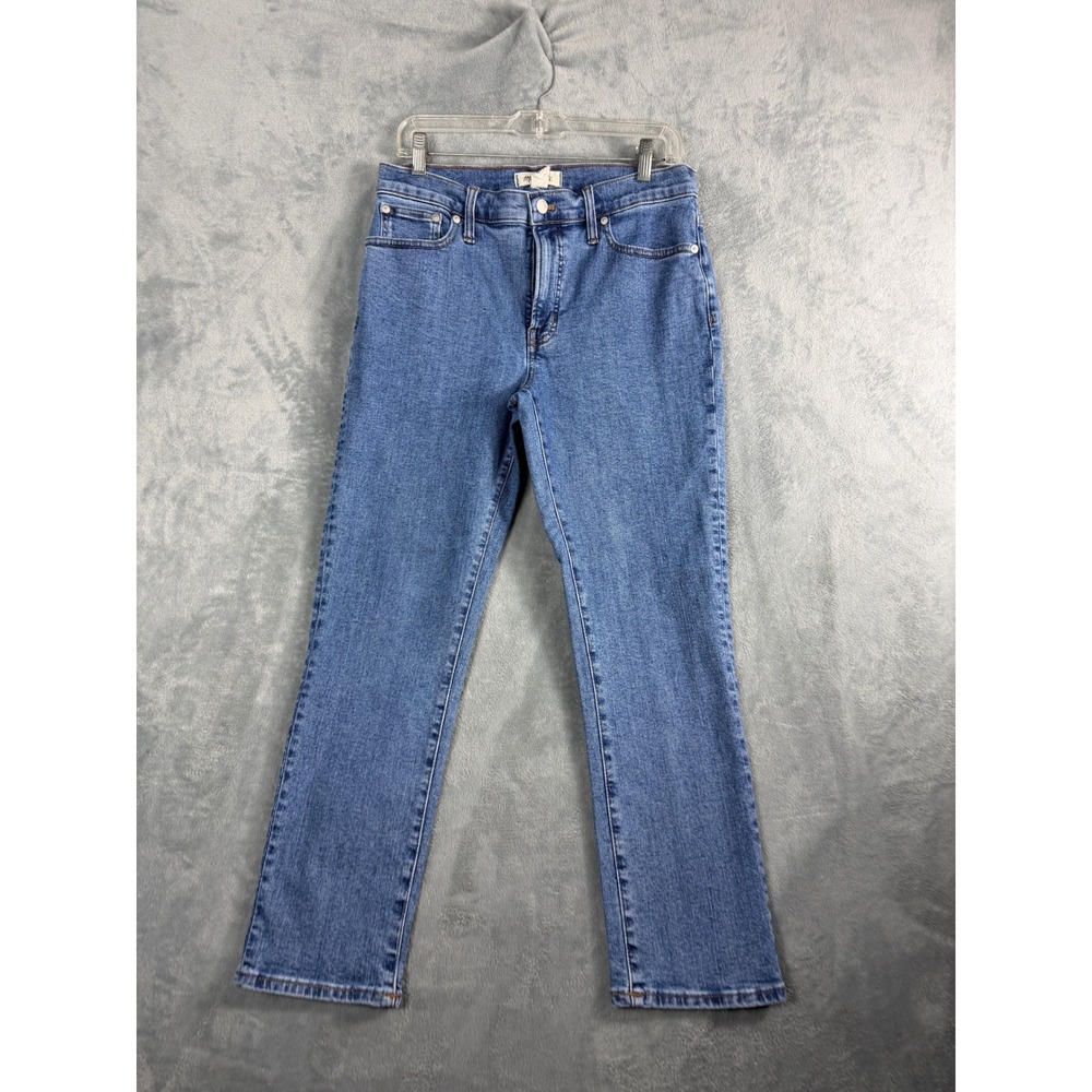 Madewell Womens 29 Blue Mid-Rise Perfect Vintage Jean Straight Leg Boho Denim